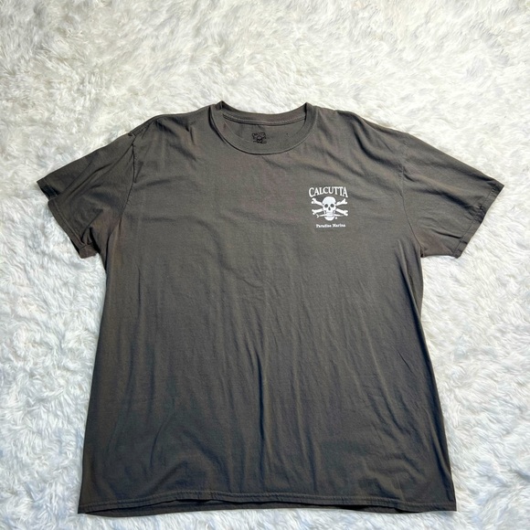 Calcutta Black Skull Shirt Grunge Style Men’s Size 2XL - Picture 1 of 5